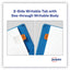 Ultra Tabs Repositionable Tabs, Mini Tabs: 1" X 1.5", 1/5-cut, Assorted Colors, 40/pack