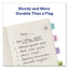 Ultra Tabs Repositionable Tabs, Mini Tabs: 1" X 1.5", 1/5-cut, Assorted Pastel Colors, 40/pack
