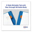Ultra Tabs Repositionable Tabs, Mini Tabs: 1" X 1.5", 1/5-cut, Assorted Colors, 80/pack
