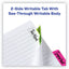 Ultra Tabs Repositionable Tabs, Margin Tabs: 2.5" X 1", 1/5-cut, Assorted Neon Colors, 24/pack