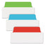 Ultra Tabs Repositionable Tabs, Wide And Slim: 3" X 1.5", 1/3-cut, Assorted Colors, 24/pack