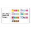Ultra Tabs Repositionable Tabs, Margin Tabs: 2.5" X 1", 1/5-cut, Assorted Neon Colors, 48/pack