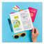 Ultra Tabs Repositionable Tabs, Margin Tabs: 2.5" X 1", 1/5-cut, Assorted Neon Colors, 48/pack