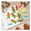 Ultra Tabs Repositionable Tabs, Margin Tabs: 2.5" X 1", 1/5-cut, Assorted Colors, 48/pack