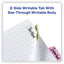 Ultra Tabs Repositionable Tabs, Margin Tabs: 2.5" X 1", 1/5-cut, Assorted Pastel Colors, 48/pack