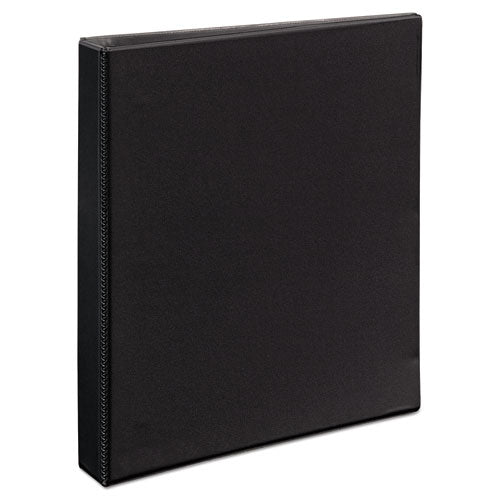 Heavy-duty View Binder With Durahinge And One Touch Ezd Rings, 3 Rings, 1" Capacity, 11 X 8.5, Black