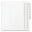 Preprinted Legal Exhibit Side Tab Index Dividers, Allstate Style, 26-tab, Exhibit A To Exhibit Z, 11 X 8.5, White, 1 Set