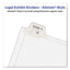 Preprinted Legal Exhibit Side Tab Index Dividers, Allstate Style, 10-tab, 4, 11 X 8.5, White, 25/pack