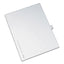 Preprinted Legal Exhibit Side Tab Index Dividers, Allstate Style, 10-tab, 11, 11 X 8.5, White, 25/pack