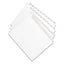 Preprinted Legal Exhibit Side Tab Index Dividers, Allstate Style, 10-tab, 25, 11 X 8.5, White, 25/pack