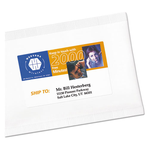 Vibrant Inkjet Color-print Labels W/ Sure Feed, 1 X 2.63, Matte White, 600/pk