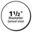 Vibrant Inkjet Color-print Labels W/ Sure Feed, 1.5" Dia, White, 400/pk