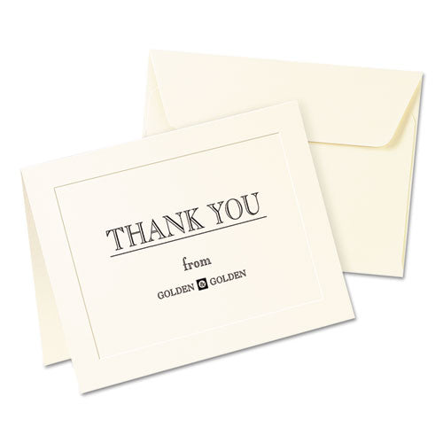 Note Cards With Matching Envelopes, Inkjet, 80 Lb, 4.25 X 5.5, Embossed Matte Ivory, 60 Cards, 2 Cards/sheet, 30 Sheets/pack