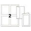 Note Cards With Matching Envelopes, Inkjet, 80 Lb, 4.25 X 5.5, Embossed Matte Ivory, 60 Cards, 2 Cards/sheet, 30 Sheets/pack