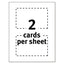 Printable Postcards, Inkjet, 85 Lb, 4 X 6, Matte White, 100 Cards, 2 Cards/sheet, 50 Sheets/box