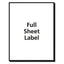 Matte Clear Shipping Labels, Inkjet Printers, 8.5 X 11, Clear, 25/pack