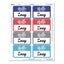 Flexible Adhesive Name Badge Labels, "hello", 3 3/8 X 2 1/3, Assorted, 120/pk