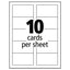 True Print Clean Edge Business Cards, Inkjet, 2 X 3.5, Glossy White, 200 Cards, 10 Cards Sheet, 20 Sheets/pack