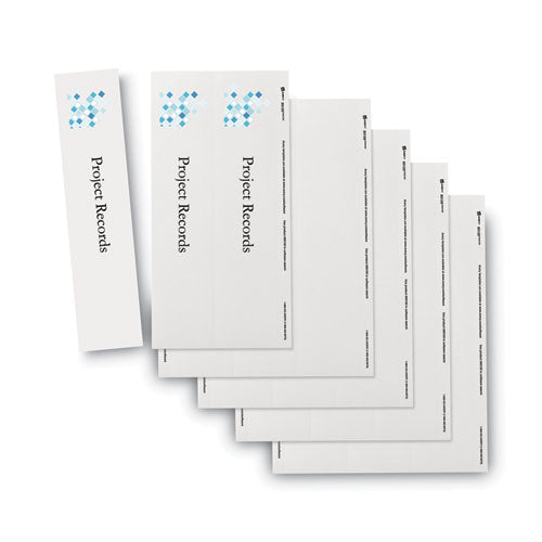 Binder Spine Inserts, 3" Spine Width, 3 Inserts/sheet, 5 Sheets/pack