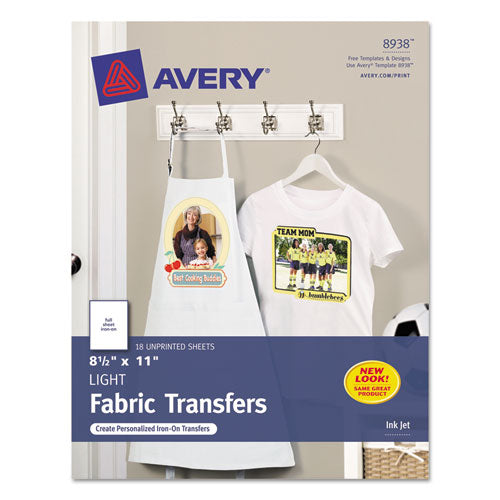 Fabric Transfers, 8.5 X 11, White, 18/pack