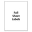 White Shipping Labels-bulk Packs, Inkjet/laser Printers, 8.5 X 11, White, 250/box