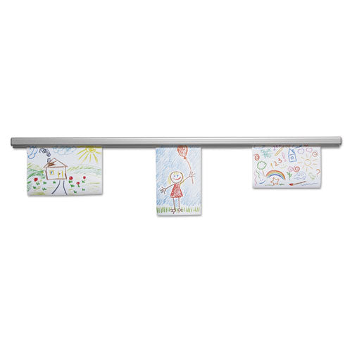 Grip-a-strip Display Rail, 9 X 1.5, Aluminum Finish