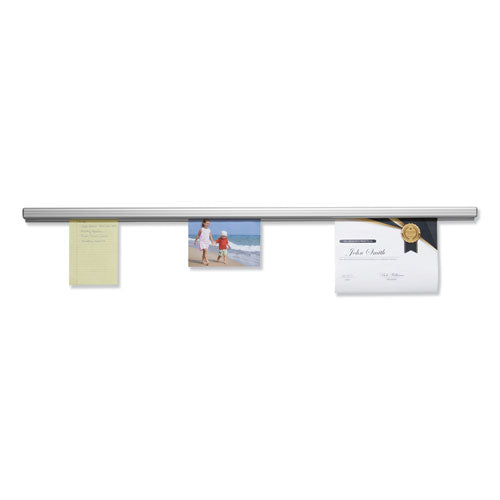 Grip-a-strip Display Rail, 24 X 1.5, Aluminum Finish