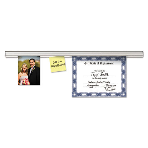 Grip-a-strip Display Rail, 36 X 1.5, Aluminum Finish