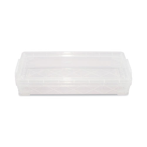 Super Stacker Pencil Box, Plastic, 8.25 X 3.75 X 1.5, Clear