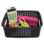 Weave Bins, 9.88 X 7.38 X 4, Black, 3/pack