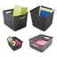 Weave Bins, 9.88 X 7.38 X 4, Black, 3/pack