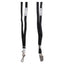 Deluxe Safety Lanyards, Metal J-hook Style, 36" Long, Black, 24/box