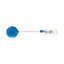 Translucent Retractable Id Card Reel, 30" Extension, Blue, 12/pack