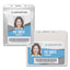 Pvc-free Badge Holders, Vertical, Clear 3.5" X 5.13" Holder, 3.13" X 4.13" Insert, 50/pack