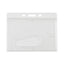 Frosted One-card Rigid Badge Holders, Horizontal, Frosted 3.68" X 2.75" Holder, 3.38" X 2.13" Insert, 25/box