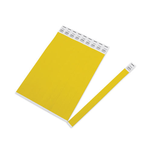 Crowd Management Wristbands, Sequentially Numbered, 9.75" X 0.75", Neon Yellow,500/pack