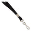Deluxe Lanyard, Metal J-hook Fastener, 36" Long, Black