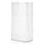 Grocery Paper Bags, 35 Lb Capacity, #10, 6.31" X 4.19" X 13.38", White, 500 Bags