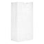 Grocery Paper Bags, 40 Lb Capacity, #20, 8.25" X 5.94" X 16.13", White, 500 Bags
