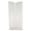 Grocery Paper Bags, 30 Lb Capacity, #2, 4.31" X 2.44" X 7.88", White, 500 Bags