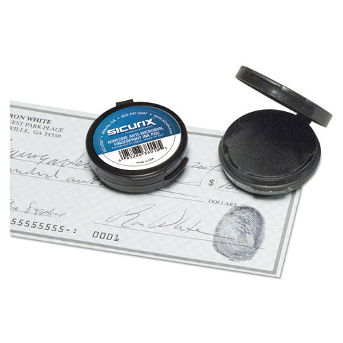 Fingerprint Ink Pad, 1.5" Diameter, Black