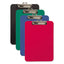 Unbreakable Recycled Clipboard, 0.25" Clip Capacity, Holds 8.5 X 11 Sheets, Red
