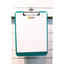 Unbreakable Recycled Clipboard, 0.25" Clip Capacity, Holds 8.5 X 11 Sheets, Green