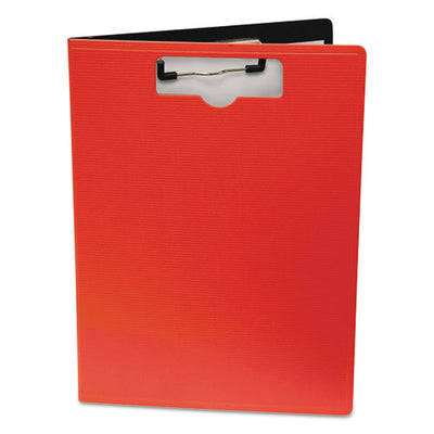 Portfolio Clipboard With Low-profile Clip, Portrait Orientation, 0.5" Clip Capacity, Holds 8.5 X 11 Sheets, Red