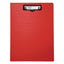 Portfolio Clipboard With Low-profile Clip, Portrait Orientation, 0.5" Clip Capacity, Holds 8.5 X 11 Sheets, Red