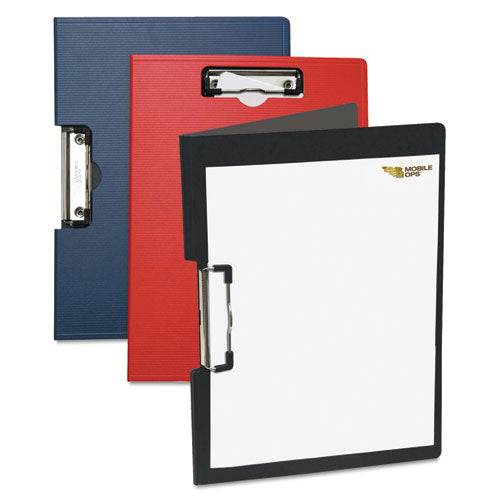 Portfolio Clipboard With Low-profile Clip, Portrait Orientation, 0.5" Clip Capacity, Holds 8.5 X 11 Sheets, Black