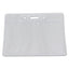 Sicurix Vinyl Badge Holder, 4 X 3, Clear, 50/pack