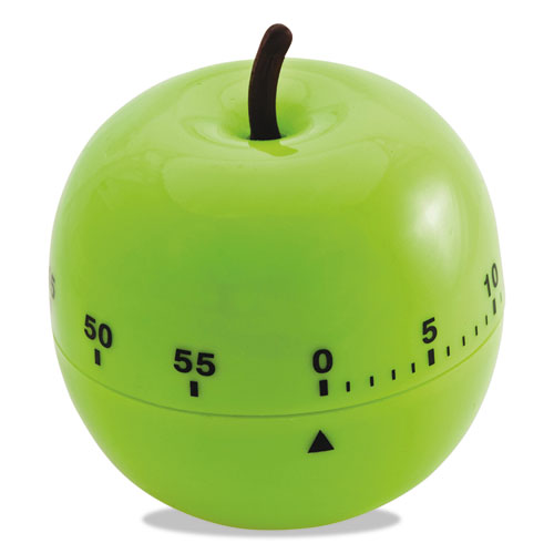 Shaped Timer, 4" Diameter X 4"h, Red Apple