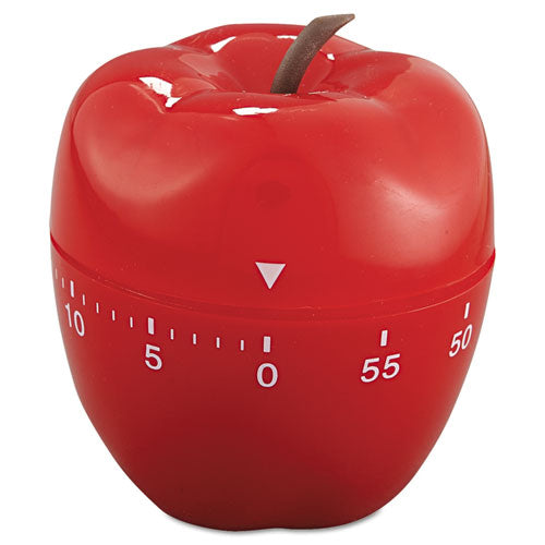 Shaped Timer, 4" Diameter X 4"h, Red Apple