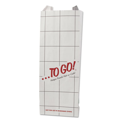 Togo! Foil Insulator Deli And Sandwich Bags, 5.25" X 12", White Unprinted, 500/carton